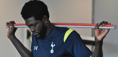 Adebayor - trening Adebayor - trening